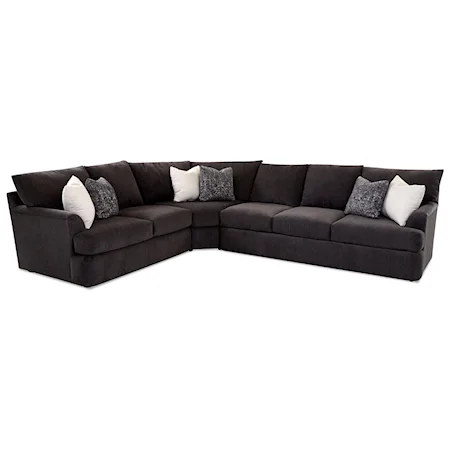 3-Piece Sectional Sofa w/ RAF Sofa